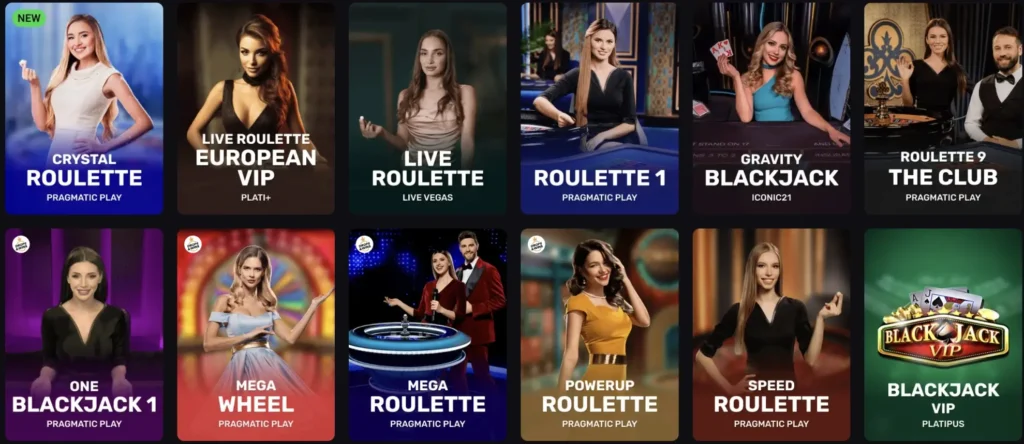 Live casino on FortunePlay.